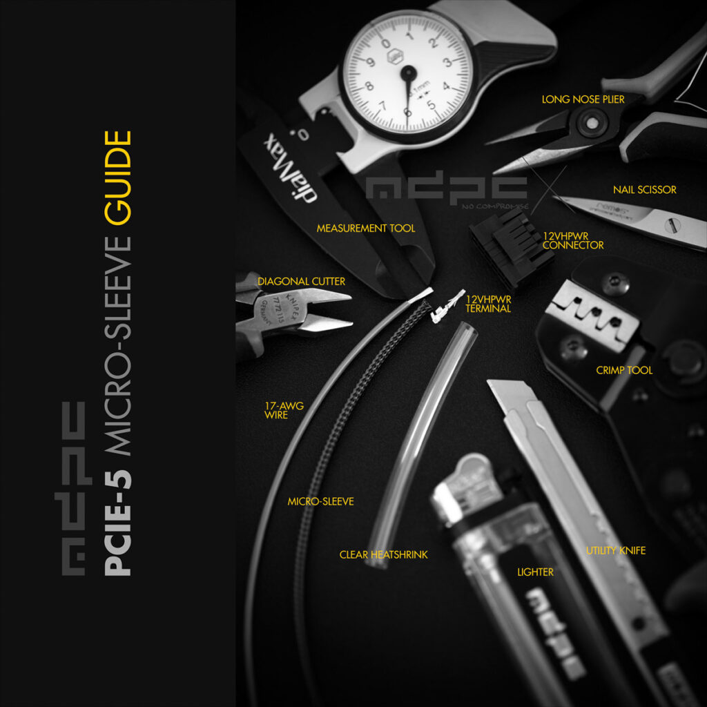 PCIe5 12V2×6 and 12VHPWR custom sleeved cables Sleeving Guide